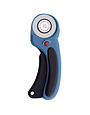 Olfa DISC OLFA RTY-2DX/PBL - Couteau rotatif à poignée ergonomique Deluxe de 45mm - bleu Pacific
