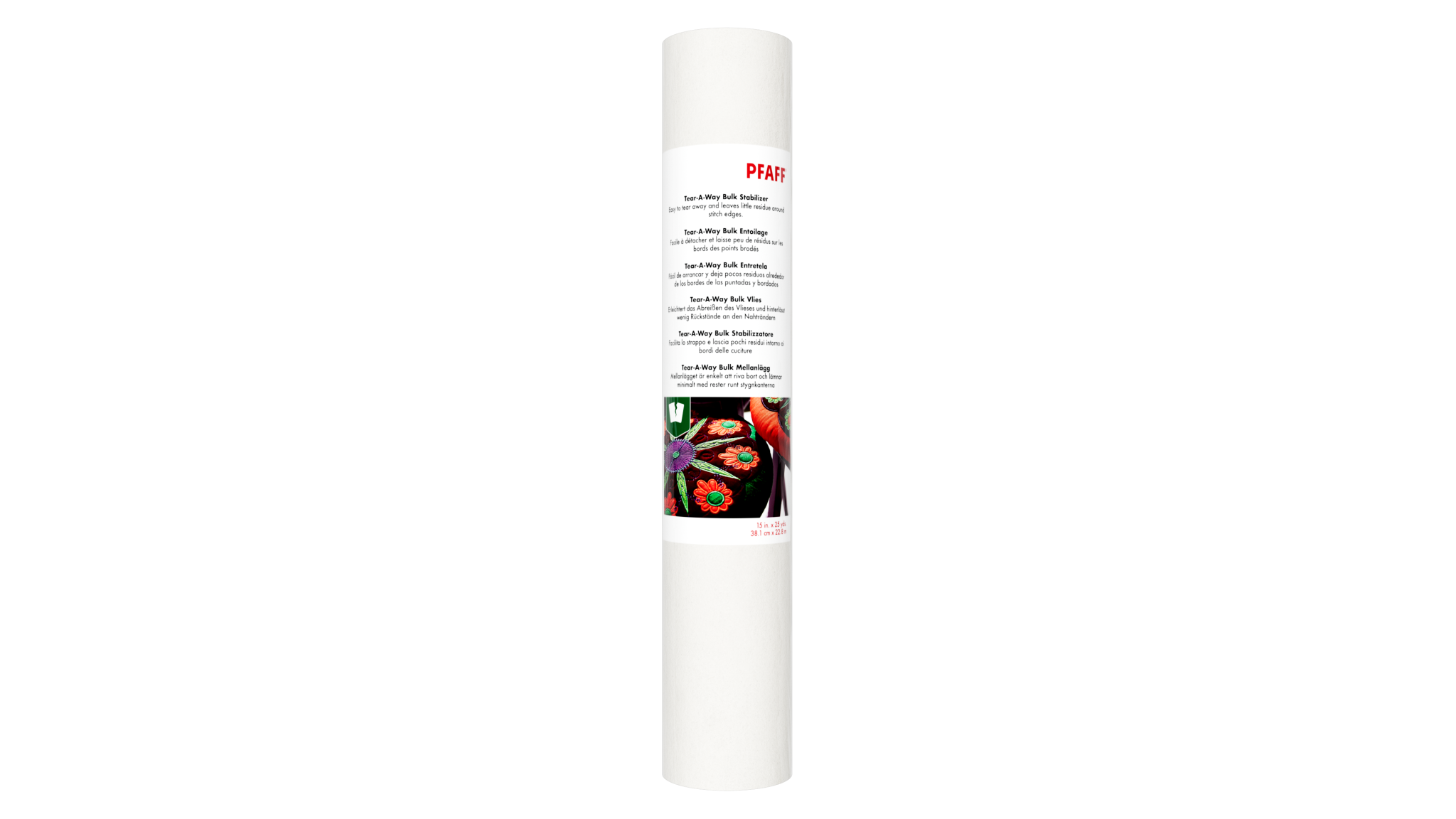 Pfaff Pfaff entoilage déchirable 15po x 25 v (tear-a-way)