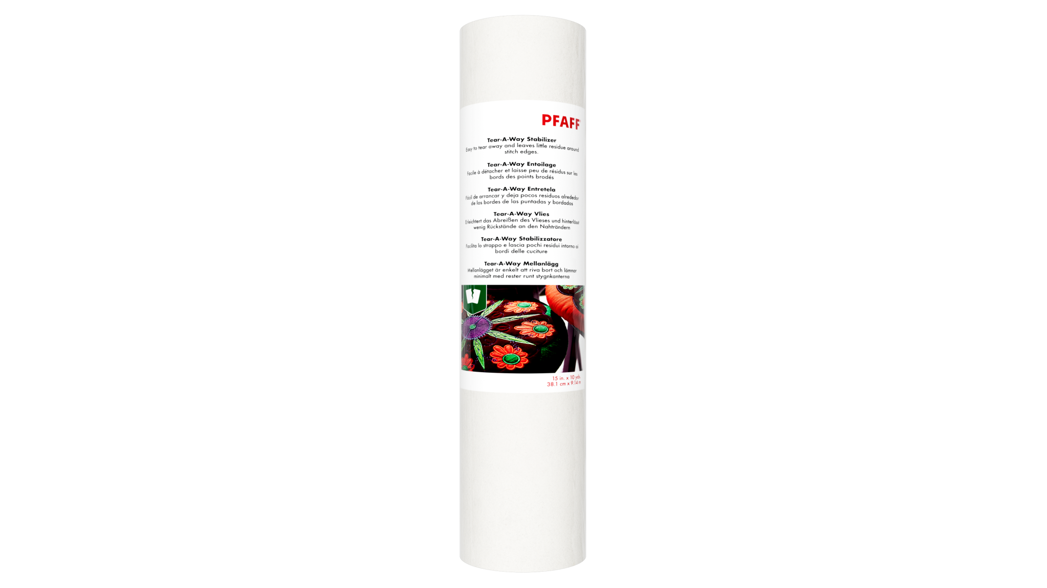 Pfaff Pfaff entoilage déchirable 15po x 10 v (tear-a-way)