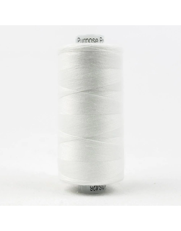WonderFil Designer Designer polyester 40wt thread white 1000m (1 spool)