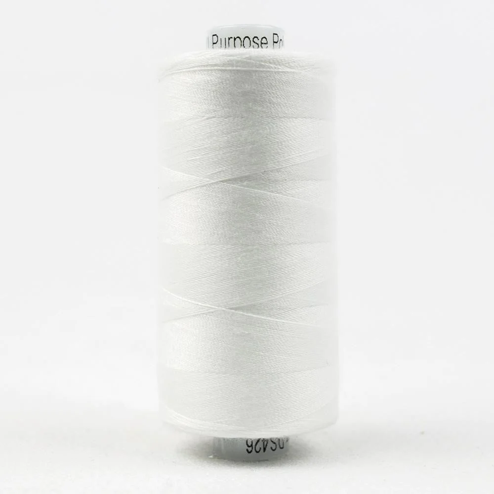 WonderFil Designer Designer polyester 40wt thread white 1000m (1 spool)