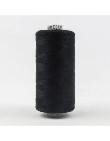 WonderFil Designer Designer polyester 40wt thread black 1000m (1 spool)