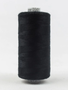 WonderFil Designer Fil polyester 40wt Designer noir 1000m (1 bobine)