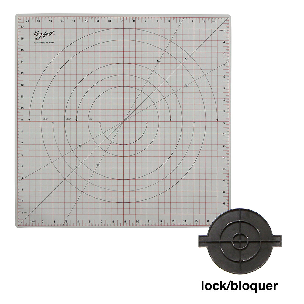 Komfort Kut KOMFORT KUT 360° Rotating Cutting Mat - 18″ x 18″ (45.7 x 45.7cm)