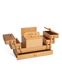 MILWARD MILWARD 3-Tier Cantilever Wooden Sewing Box - Pine Wood