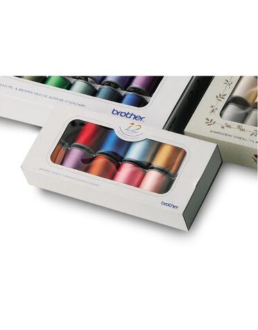 Brother Thread embroidery kit 12 colours / brother