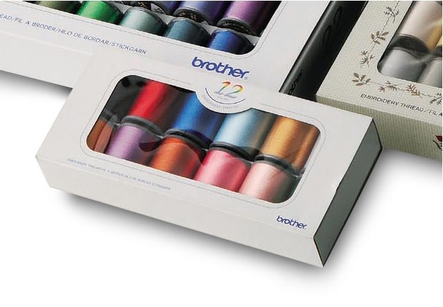 Brother Thread embroidery kit 12 colours / brother