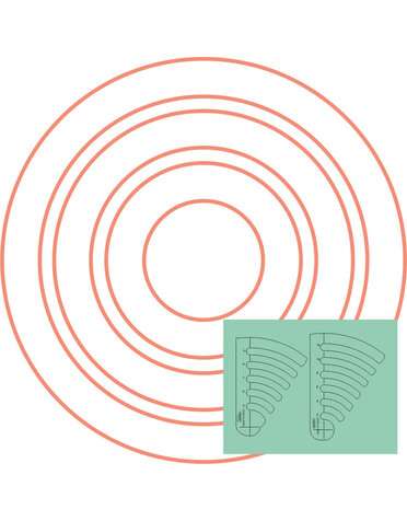 Westalee Westalee ruler progressive circles pk of 2 set #1