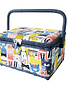 Vivace VIVACE Panier à couture moyen - Chat - 25 x 19 x 15cm (10 x 7 1/2 x 5 3/4po)