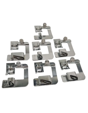 Pénélope DISC Ensemble de 7 pieds ourlet bas centre 1/4 3/8 1/2 5/8 3/4 7/8 et 1 pouce