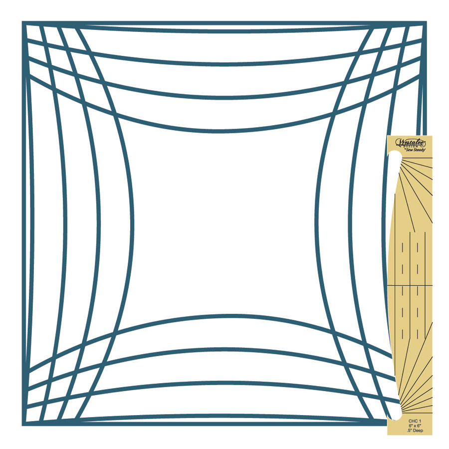 Westalee Westalee curved cross hatch ruler
