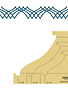 Westalee Westalee règles bordure perse (3 grandeurs) High Shank (4.5mm)