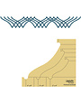 Westalee Westalee persian border ruler high shank