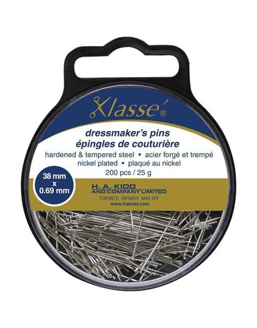 Klassé KLASSE´ Dressmaker Pins 200pcs - 38mm (11⁄2″)