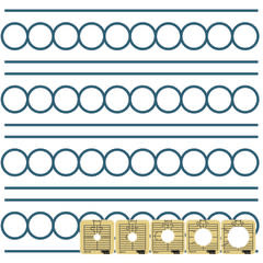 Westalee Westalee Design Between The Lines 5Pc Set / Cercle Entre Les Lignes Ens. de 5