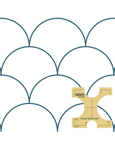 Westalee Westalee simple semi-circle ruler