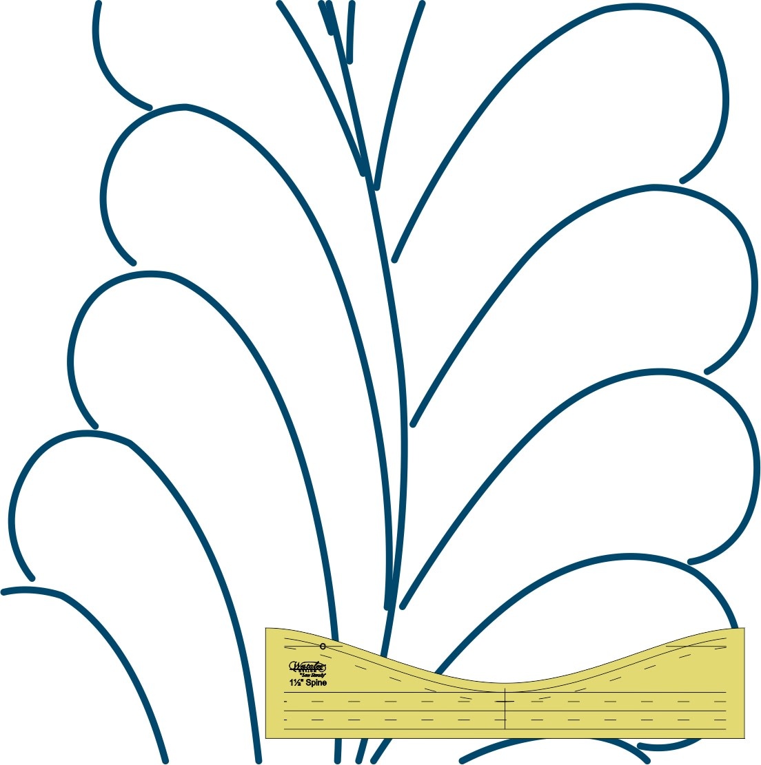 Westalee Westalee feather spine ruler