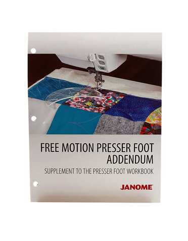 Janome Janome workbook presser foot Workbook - free motion quilting addendum