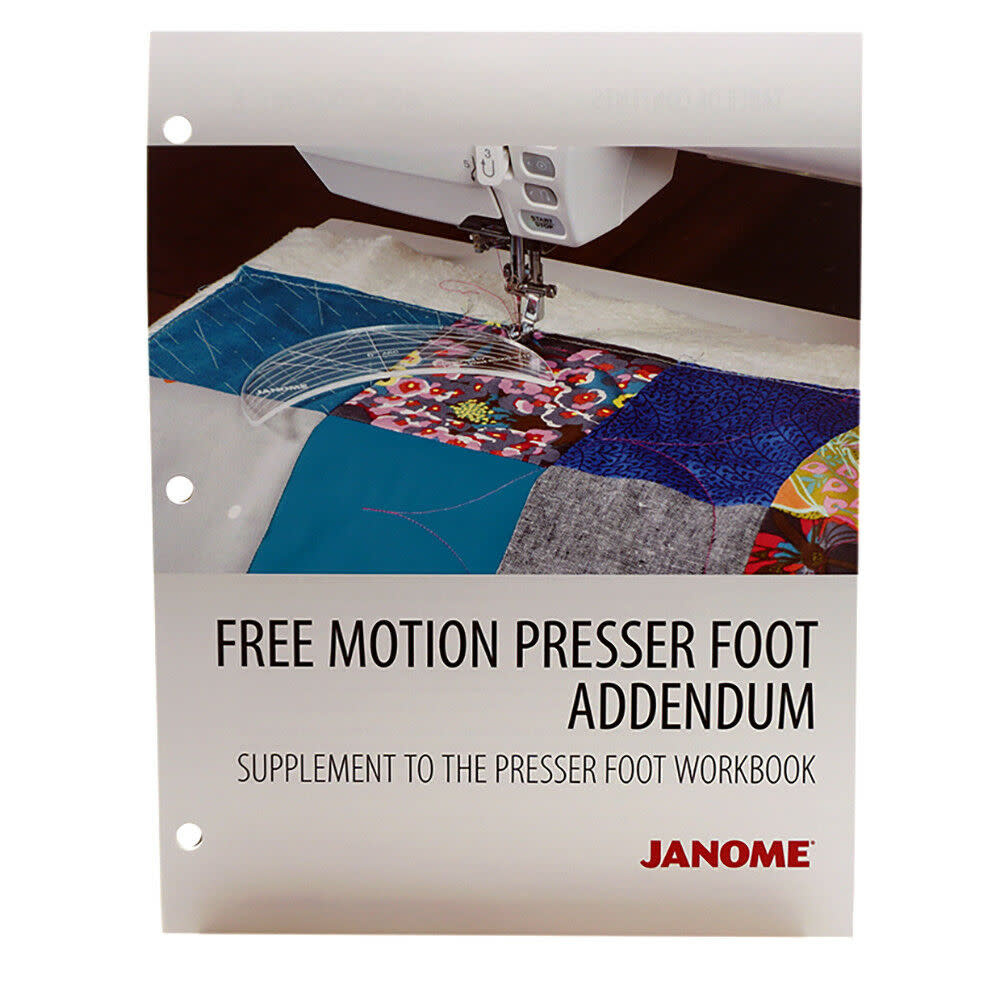 Janome Janome workbook presser foot Workbook - free motion quilting addendum