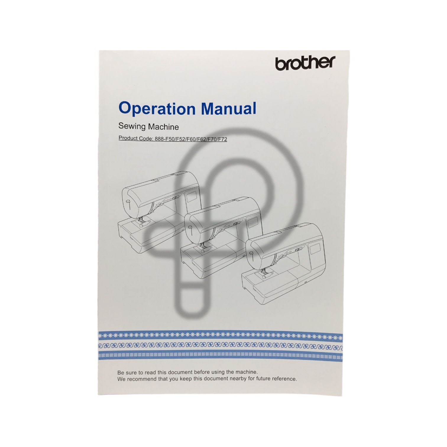 Brother English manual brother nv6700d