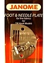 Janome Janome plaque et pied point droit pour 1600P