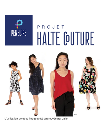 Pénélope Halte Blouse / Robe sans manche (Jalie 3911)