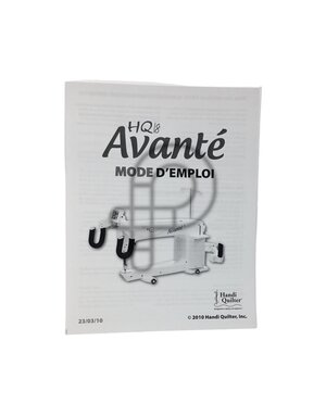 Handi Quilter French manual handi quilter hq18 fronté