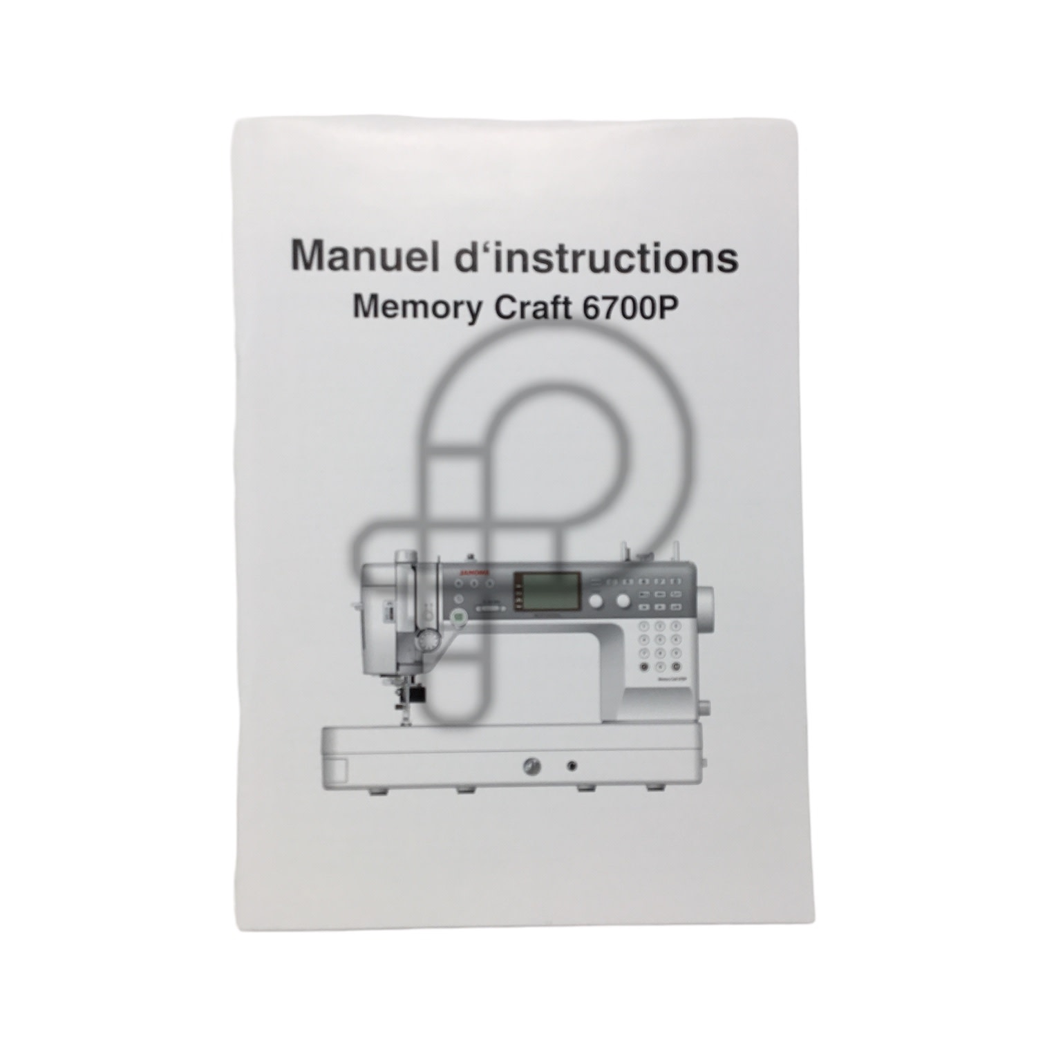Janome French manual janome mc6700p
