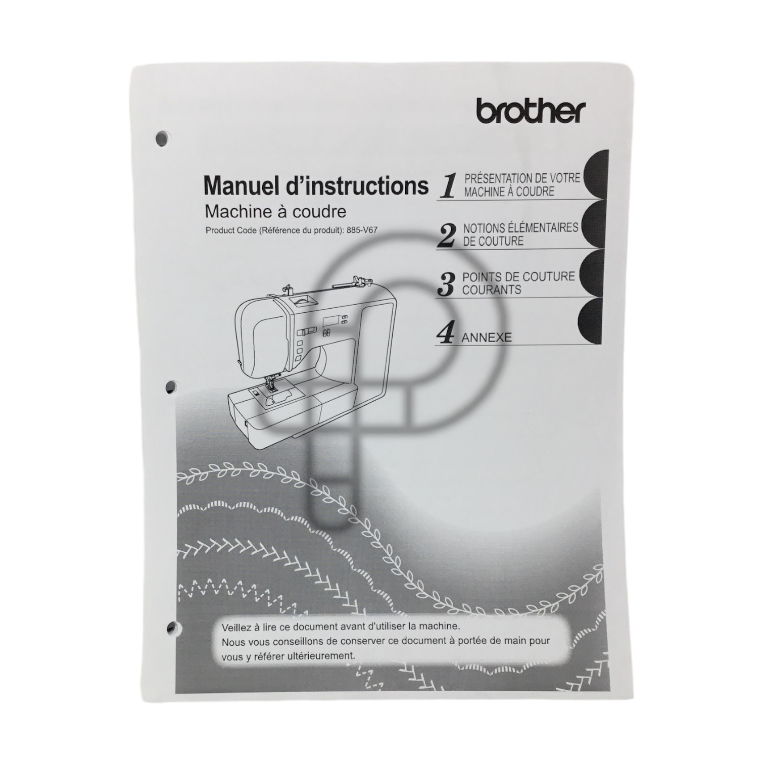 Brother French manual brother 9130