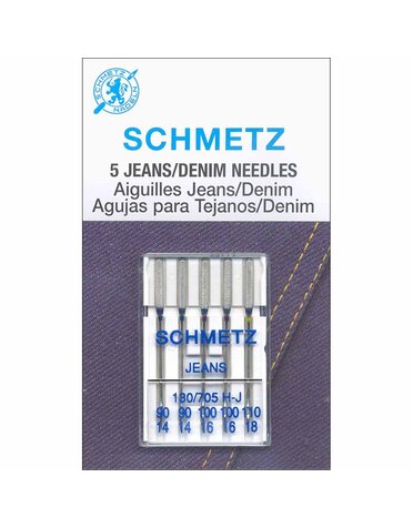Schmetz Aiguilles à denim sur carton SCHMETZ #1836 - Assorties - 5 unités