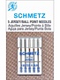 Schmetz Aiguilles à bout rond SCHMETZ #1727 sur carton - Assorties Grosseur - 5 unités