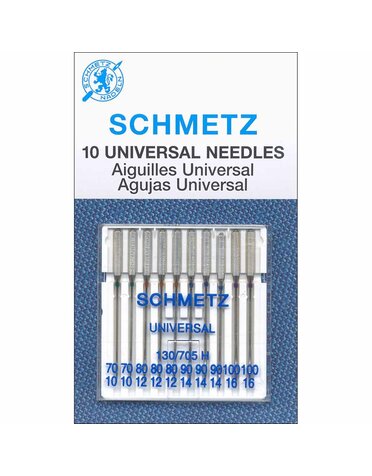 Schmetz Aiguilles universelles SCHMETZ #1835 sur carton - Assorties 70-100 - 10 unités
