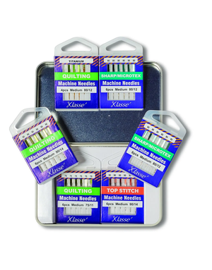 Klassé Klasse 6PC Quilting Needle Variety Tin