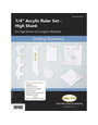 Baby Lock Baby Lock 1/4" Acrylic ruler set, high Shank longarm