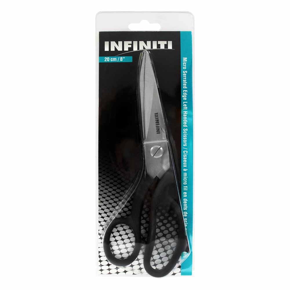 Infinity Ciseaux à bord micro dentelé INFINITI - gaucher - noir - 8″ (20.3cm)