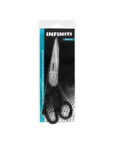 Infinity Ciseaux à bord micro dentelé INFINITI - droitier - noir - 8″ (20.3cm)