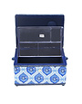 Vivace VIVACE Medium Sewing Basket - Blue - 25 cm x 19 cm x 15 cm (10" x 7 1/2" x 5 3/4")