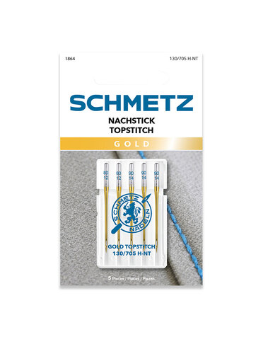 Schmetz SCHMETZ Aiguilles pour surpiquer dorée - Assorties - 5 unités