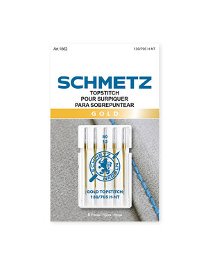Schmetz SCHMETZ Aiguilles pour surpiquer dorée - 80/12 - 5 unités
