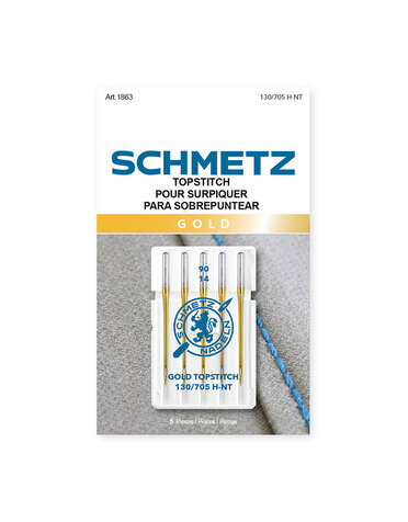 Schmetz SCHMETZ Aiguilles pour surpiquer dorée - 90/14 - 5 unités