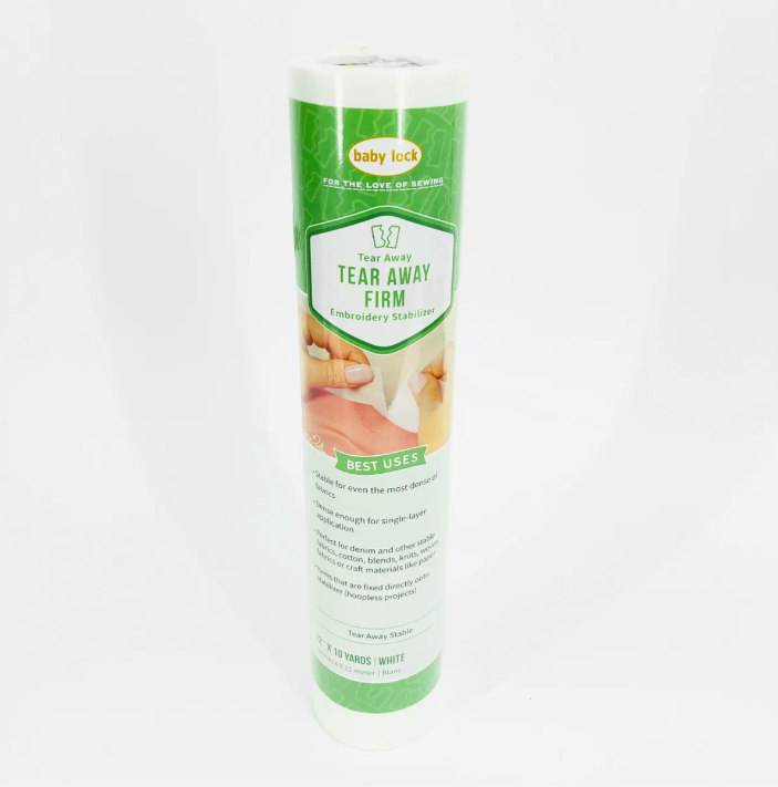 Baby Lock Baby Lock entoilage déchirable moyen blanc 1,5 oz 12 po x 10 verges (Tear-a-way)