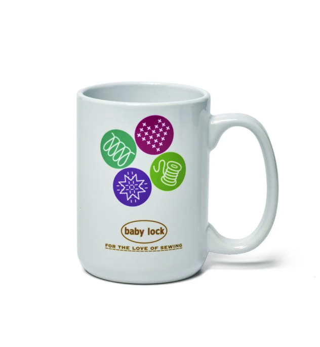 Baby Lock Baby Lock Coffee Mug With Colorful Icons