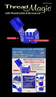 Taylor Seville Originals Thread Magic conditionneur de fils carré avec outil de coupe
