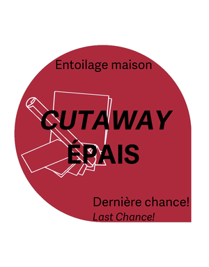 Générique Cut-away épais noir découpable 7.5 x 7.5 3oz (50 feuilles) entoilage maison