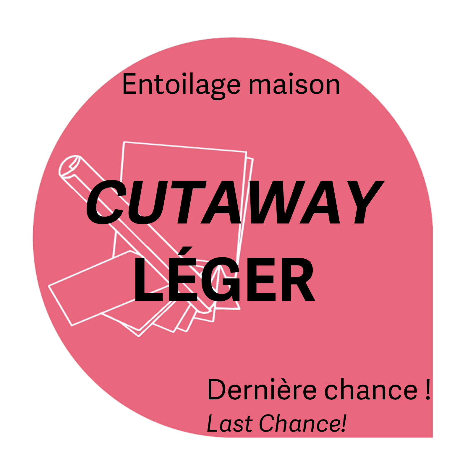 Générique Cut-away light white 7,5x7,5po 2oz (50 sheets) house brand stabilizer
