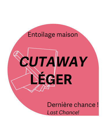 Générique Cut-away léger noir découpable 7.5x7.5po 2oz (50 feuilles) entoilage maison