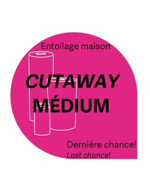 Générique Cut-away medium white perforated 7,5 x 7,5 po on 10 yrd house brand stabilizer