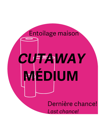 Générique Cut-away medium white perforated 7,5 x 7,5 po on 10 yrd house brand stabilizer