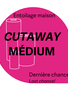 Générique Cut-away médium blanc découpable perforé carrés 7.5 x 7.5 po sur 10 vrg entoilage maison