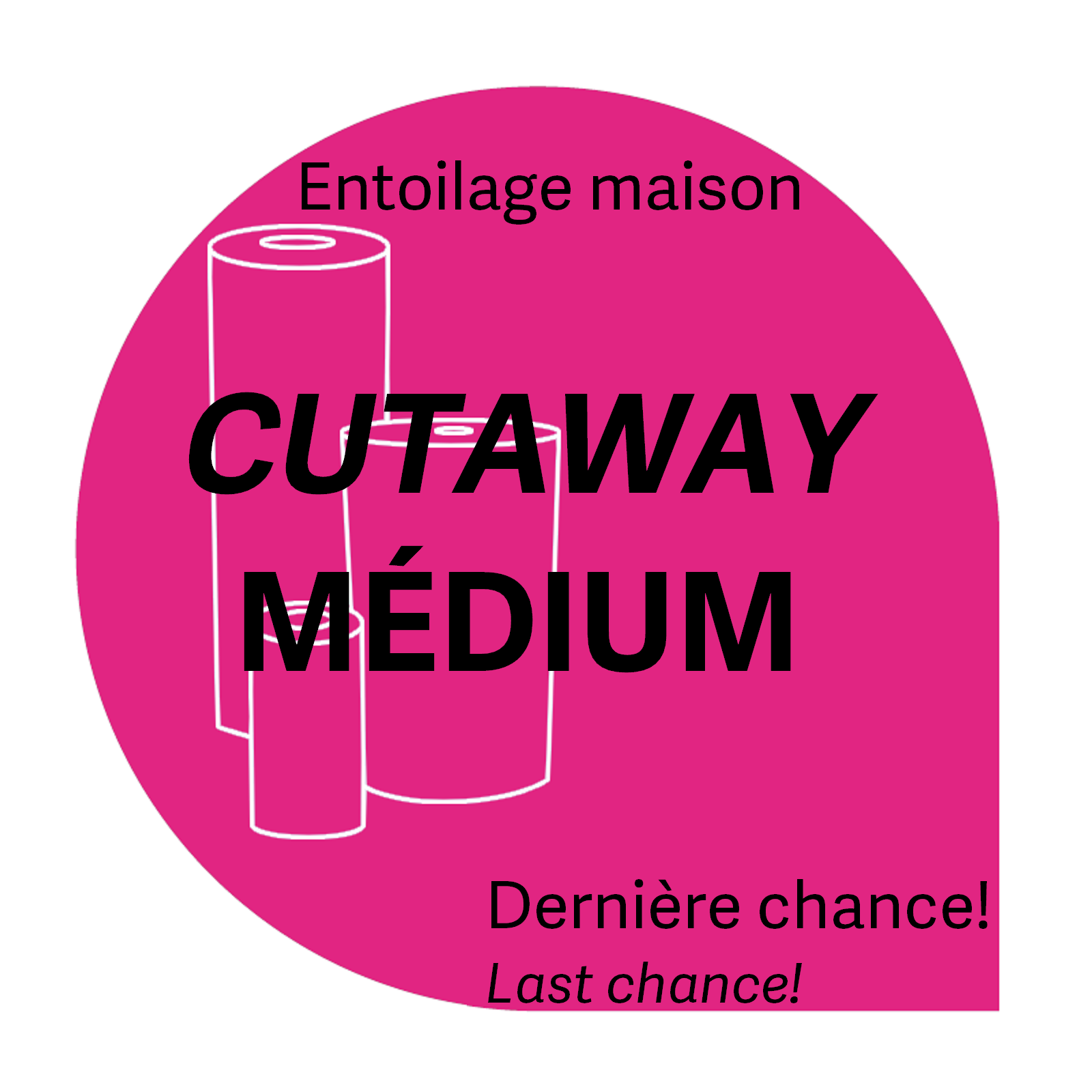 Générique Cut-away medium white perforated 7,5 x 7,5 po on 10 yrd house brand stabilizer